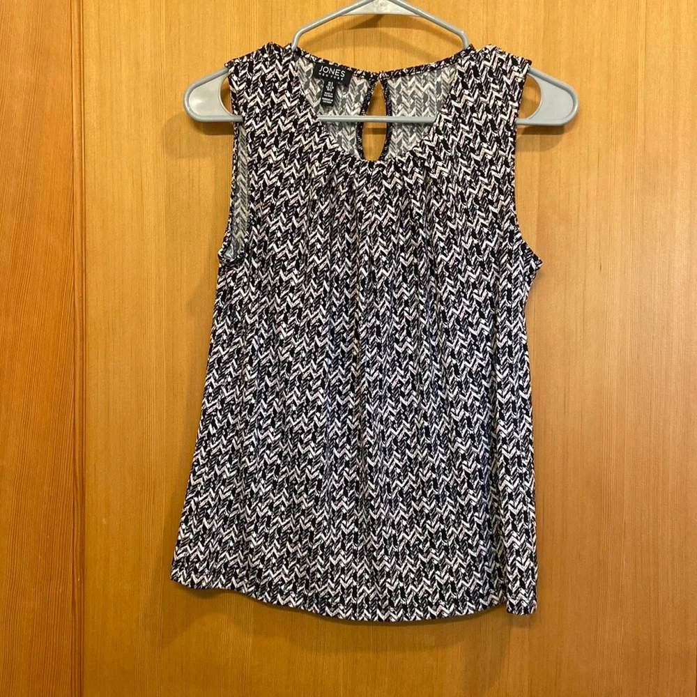 Patterned work blouse - Picture 1 of 3